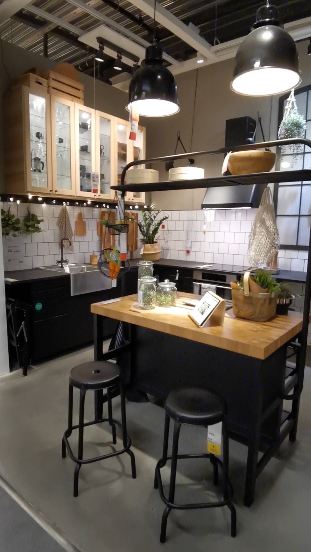 Functional and Stylish The Vadholma Kitchen Island with Rack from IKEA